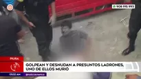 Presunto delincuente murió tras ser atrapado y golpeado por pobladores en Piura. Foto y video: América Noticias