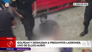 Presunto delincuente murió tras ser atrapado y golpeado por pobladores en Piura. Foto y video: América Noticias