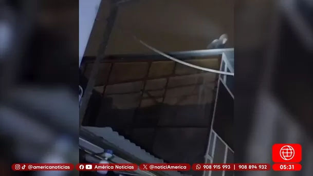 Presunto ladrón cae de segundo piso al huir en Trujillo. Foto: América Noticias