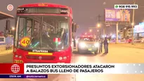 Presuntos extorsionadores atacaron a balazos bus lleno de pasajeros en Villa El Salvador. Foto y video: América Noticias