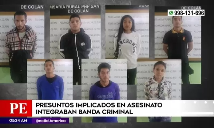 Presuntos Implicados En Asesinato Integraban Banda Criminal América Noticias 7765