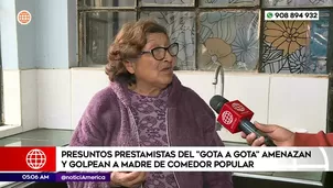 Presuntos prestamistas amenazan y golpean a madre de comedor popular en Villa María del Triunfo. Foto y video: América Noticias