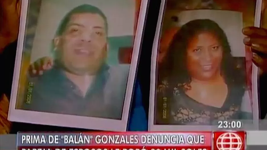 Prima de ‘Balán’ Gonzales denunció que pareja de esposos le robó 20 mil soles