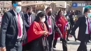 Primera dama Lilia Paredes pasó un incómodo momento en Cusco al ser abordada por una ciudadana. Video: Canal N