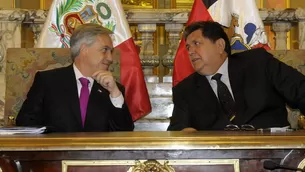 Sebastián Piñera mantuvo un diálogo con su homólogo peruano, en también fallecido expresidente Alan García / Foto: Andina