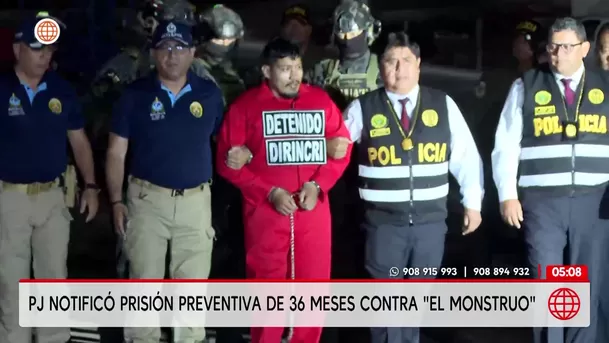 Alias El monstruo: Estas son sus primeras palabras ante las autoridades tras llegar al Perú. Foto: América Noticias