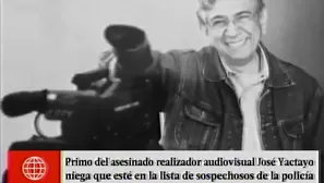 Periodista José Yactayo Rodríguez. Foto y video: América Noticias