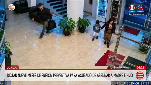 Dictan prisión preventiva para acusado de asesinato de madre e hijo. Foto: América Noticias