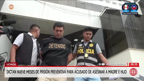 Dictan prisión preventiva para acusado de asesinato de madre e hijo. Foto: América Noticias
