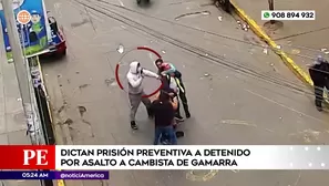 Prisión preventiva para asaltante de cambista en Gamarra. Foto y video: Unidad de investigación