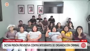 Dictan prisión preventiva contra integrantes de la organización criminal Las cuentas del miedo. Foto y video: Unidad de investigación