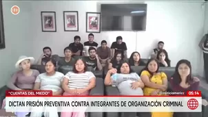 Dictan prisión preventiva contra integrantes de la organización criminal Las cuentas del miedo. Foto y video: Unidad de investigación