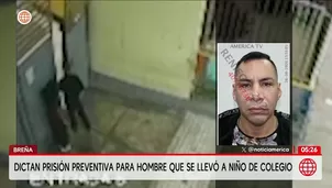 Dictan prisión preventiva contra hombre que se llevó a escolar en Breña. Foto y video: América Noticias
