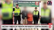 Prisión preventiva contra padres por presunto maltrato a su bebé