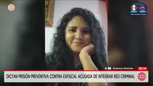 Dictan prisión preventiva contra exfiscal acusada de integrar red criminal. Foto y video: Unidad de investigación