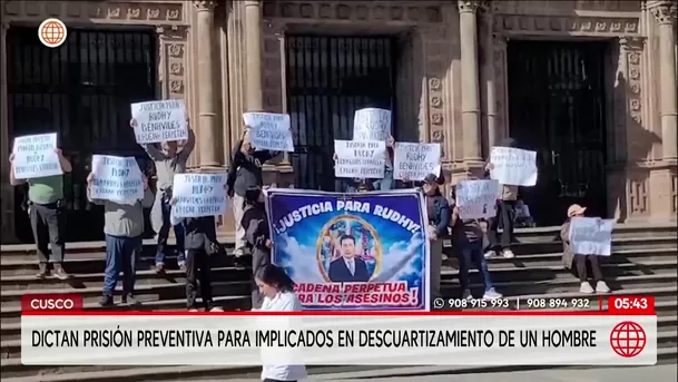 Prisión preventiva para implicados en descuartizamiento en Cusco. Foto: América Noticias