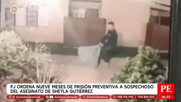 Dictan prisión preventiva a Josimar Cabrera por caso Sheyla Gutiérrez. Foto: América Noticias