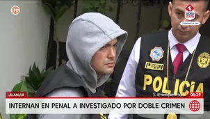 Prisión preventiva en Juanjuí para investigado por doble crimen. Foto y video: América Noticias
