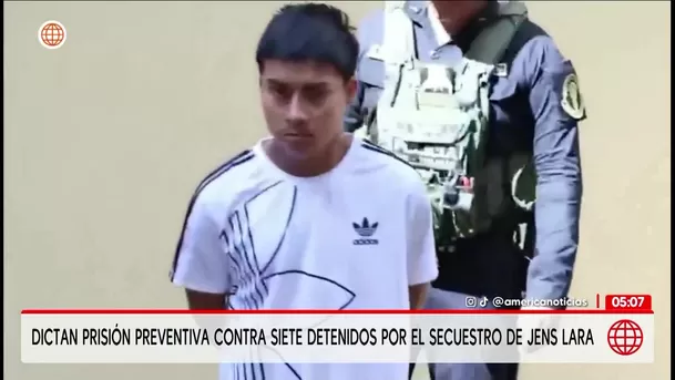 Prisión preventiva para siete investigados por caso de Jenss Lara. Foto: América Noticias