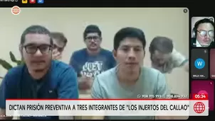 Dictan prisión preventiva a tres integrantes de Los injertos del Callao. Foto y video: Unidad de investigación