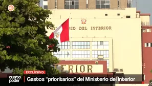 Mininter gastó en lujos mientras crecía la inseguridad. Foto y video: América TV