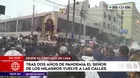 Tras dos años de pandemia el Señor de los Milagros vuelve a las calles