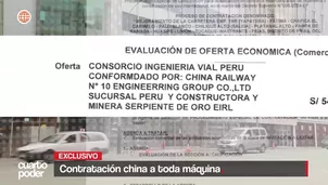 En menos de 48 horas, ANIN otorgó la buena pro por S/ 545.8 millones para la carretera Chulucanas–Fríasa una empresa vinculada a Zhihua Yang. Video: Cuarto Poder