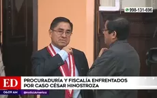 Procuraduría y Fiscalía enfrentadas por caso César Hinostroza - Noticias de cesar-hinostroza