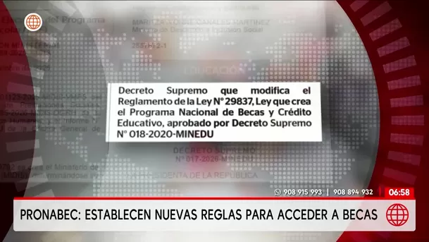 Pronabec cambia reglamento de becas tras seis años. Foto: América Noticias Pronabec cambia reglamento de becas tras seis años. Foto: América Noticias