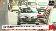 Proponen que taxistas operen solo con brevete A-I