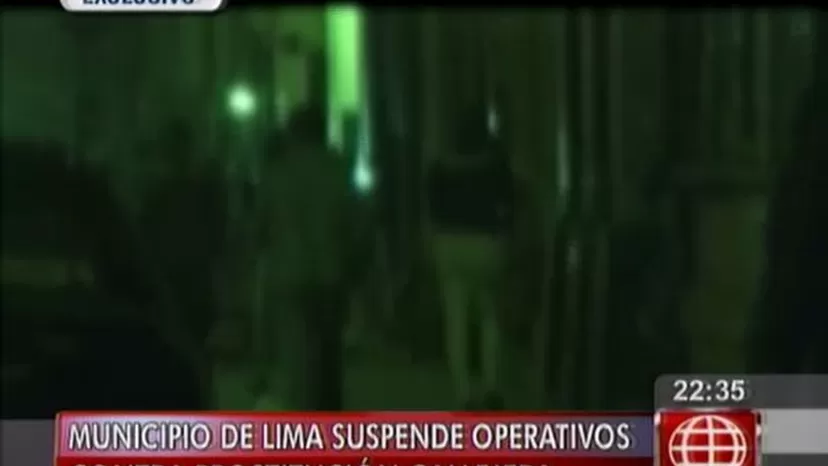 Municipalidad de Lima suspendió operaciones contra la prostitución clandestina