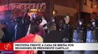 Protesta frente a casa de Breña por reuniones de Pedro Castillo