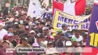 Protesta masiva por la inseguridad ciudadana