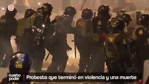 La marcha del 15 de octubre dejó 1 fallecido y más de 100 heridos tras choques entre manifestantes y policías en el Congreso. Video: Cuarto Poder