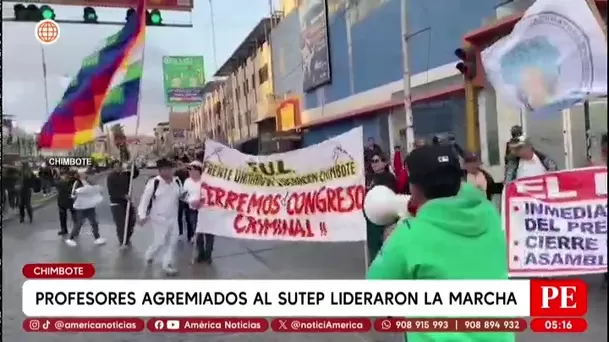Protestas en regiones por inseguridad y reclamos al Gobierno. Foto: América Noticias