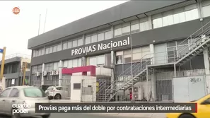 Provías Nacional desembolsa millones mediante órdenes de servicio. Especialistas advierten indicios de fraccionamiento y cuestionan contrataciones con empresas intermediarias. Video: Cuarto Poder