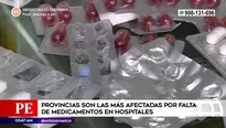 Provincias afectadas por falta de medicamentos en hospitales. Foto y video: América Noticias