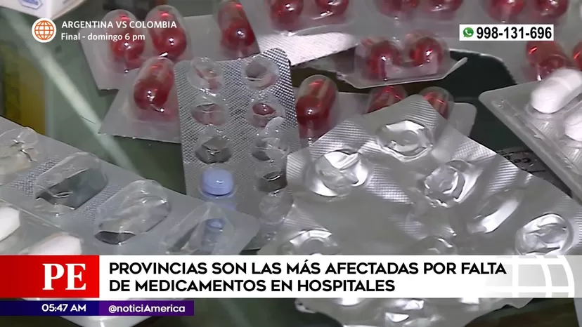Provincias son las más afectadas por falta de medicamentos en hospitales