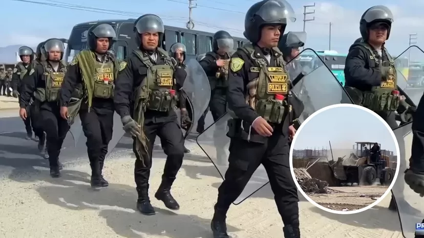 Proyecto Chinecas: Policías recuperaron 22 hectáreas y retiraron a invasores