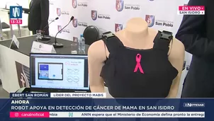 Robot peruano apoya detección de cáncer de mama con microondas