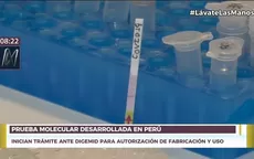 Prueba rápida molecular peruana: Inician trámite para autorizar su fabricación y uso - Noticias de pruebas-rapidas