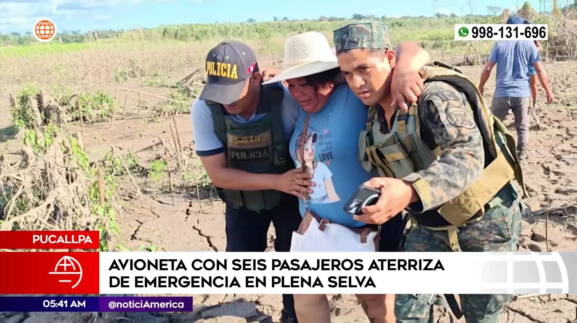 Avioneta tuvo aterrizaje de emergencia en Pucallpa. Foto: América Noticias