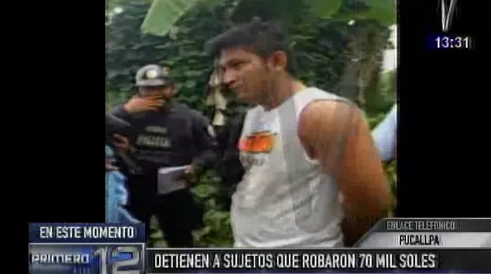 Detuvieron a asaltantes en Pucallpa. Captura: Canal N Detuvieron a asaltantes en Pucallpa. Captura: Canal N