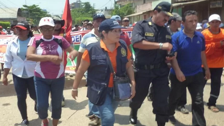 Pucallpa: continúa el paro contra tarifas de electricidad y agua potable Foto: Agencia Fiscal