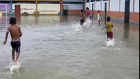 Inundación en centro educativo. Foto: Correo