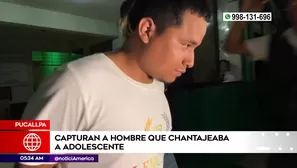 Hombre chantajeaba a menor en Pucallpa. Foto y video: América Noticias