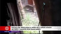 Amarran a niño de tres años en Ucayali.