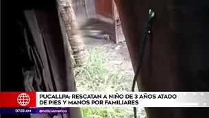 Amarran a niño de tres años en Ucayali.