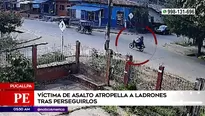 Víctima de asalto atropelló a ladrones en Pucallpa. Foto y video: América Noticias