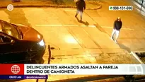 Delincuentes asalta a pareja | Video: América Noticias